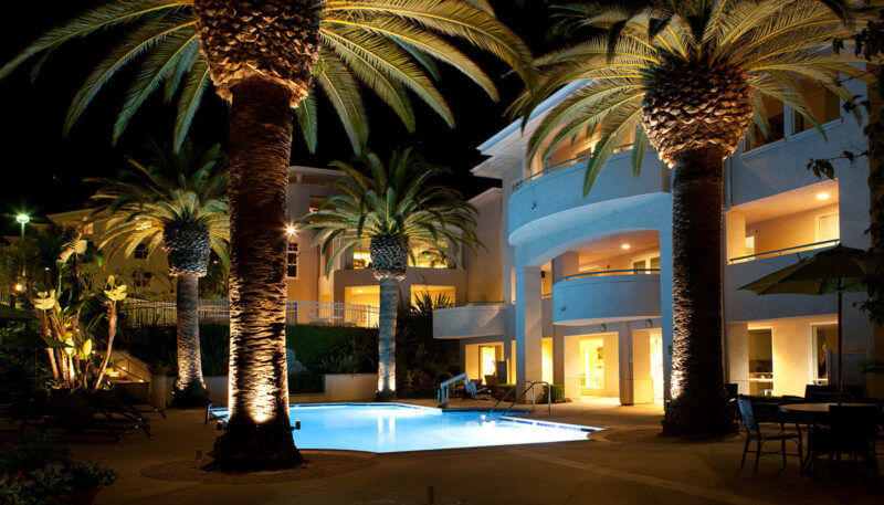 Senior Moving Company in Dana Point 11 the fountains at sea bluffs night time by the pool